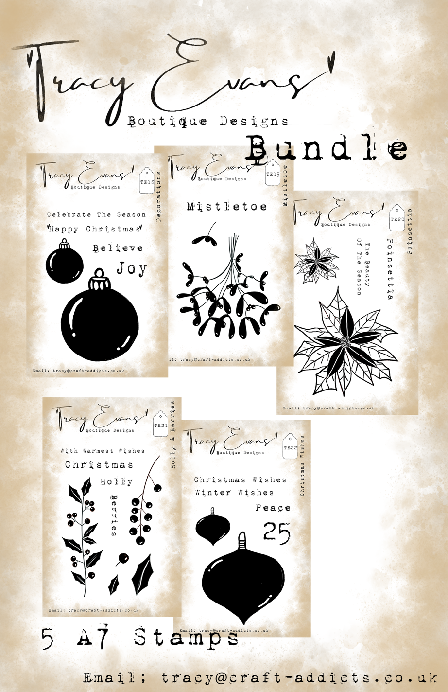 B007 - Bundle of Stamps TE18-TE22