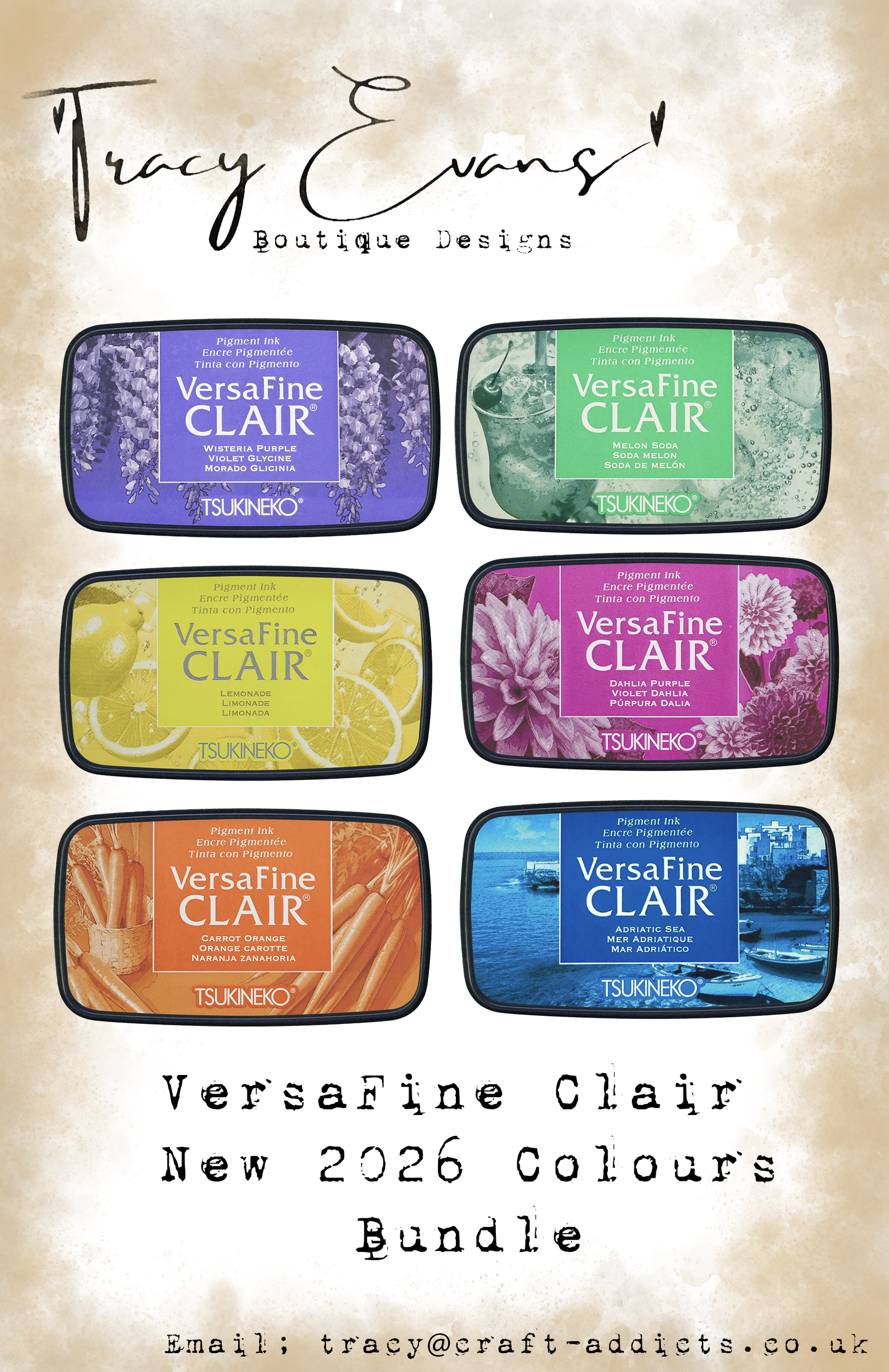 IN044 - VersaFine Clair Bundle 6 New Colours For 2026.