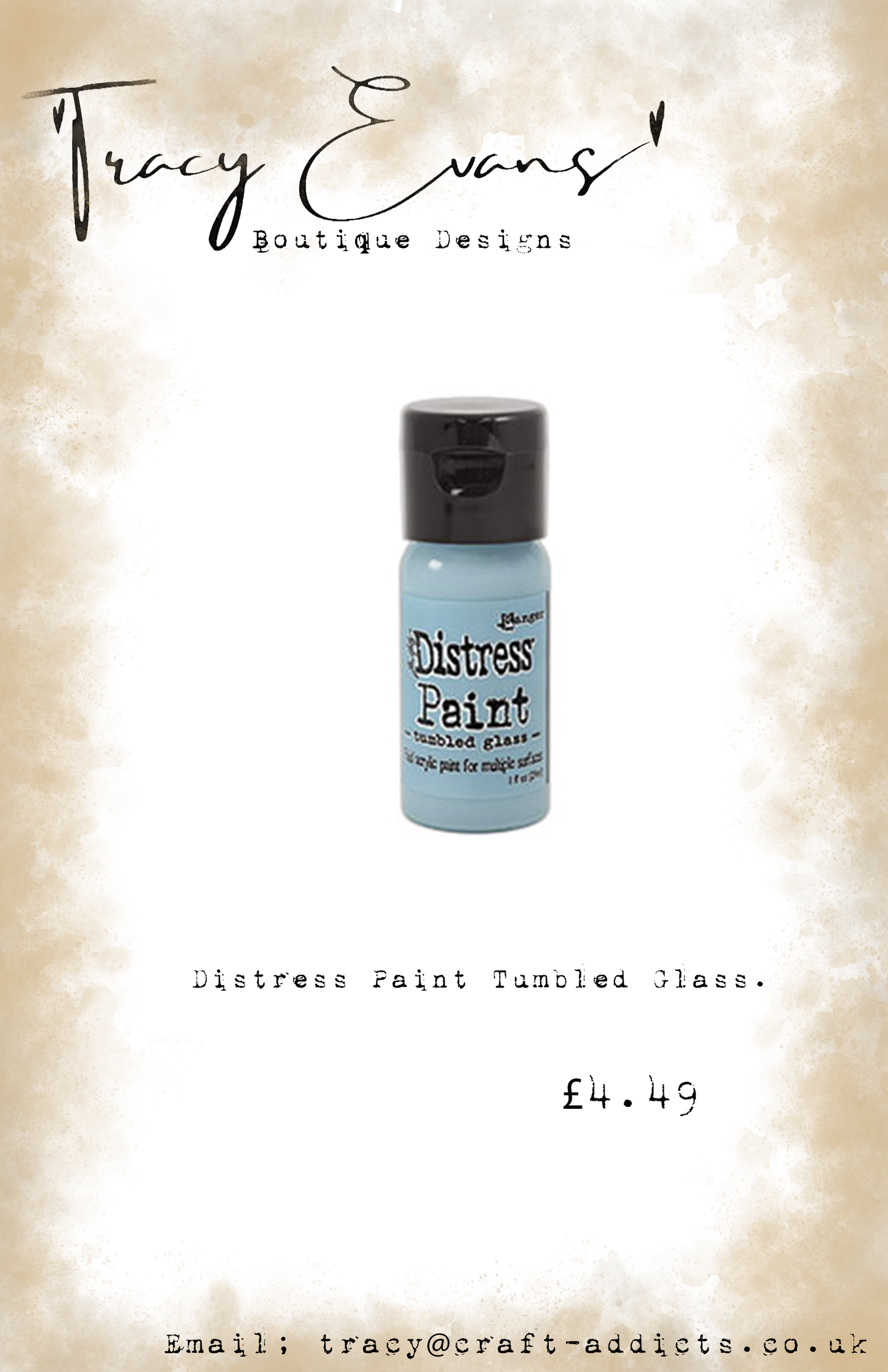 DI113 - Distress Paint Tumbled Glass