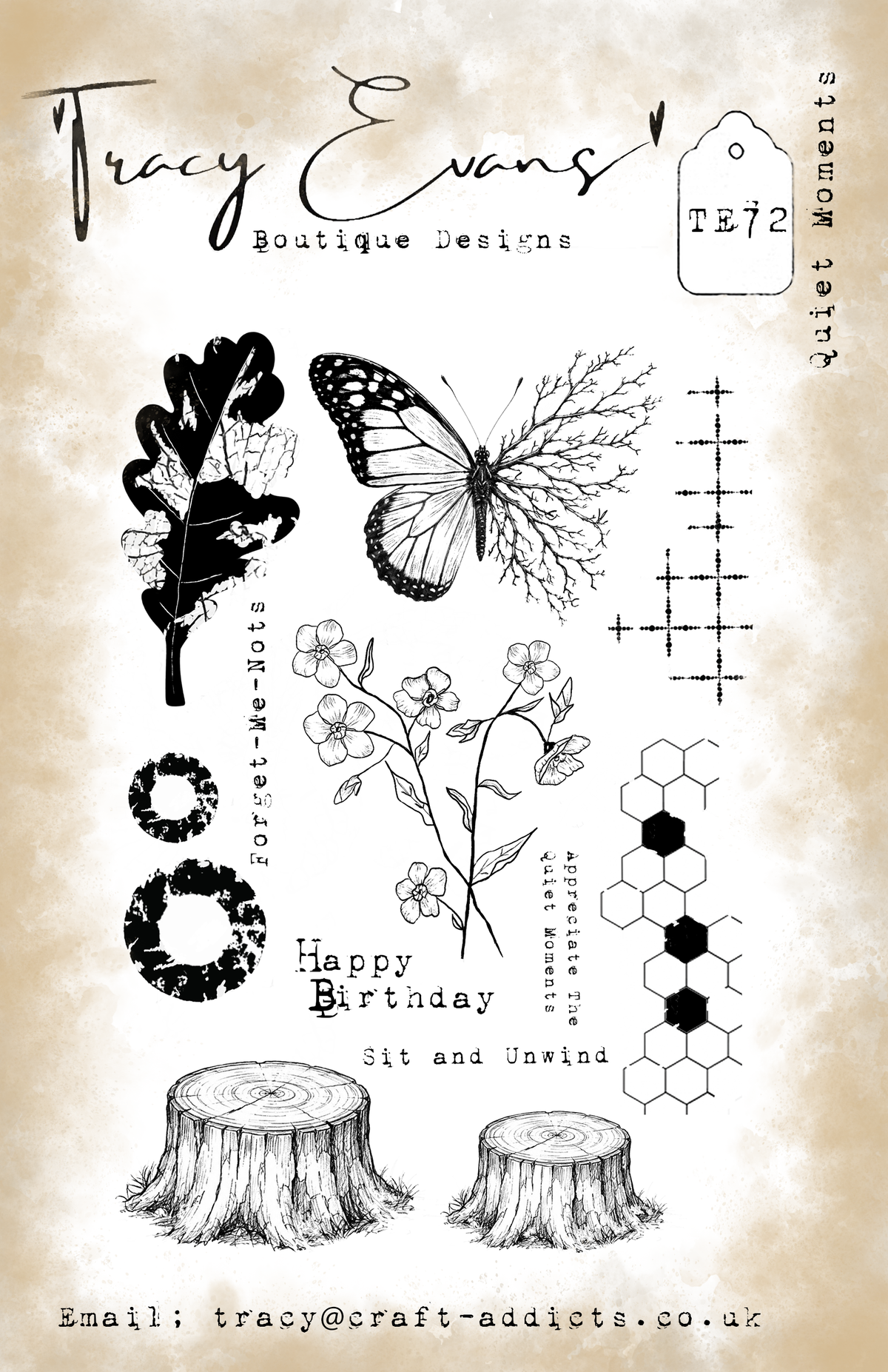TE072 - Quiet Moments A5 Stamp