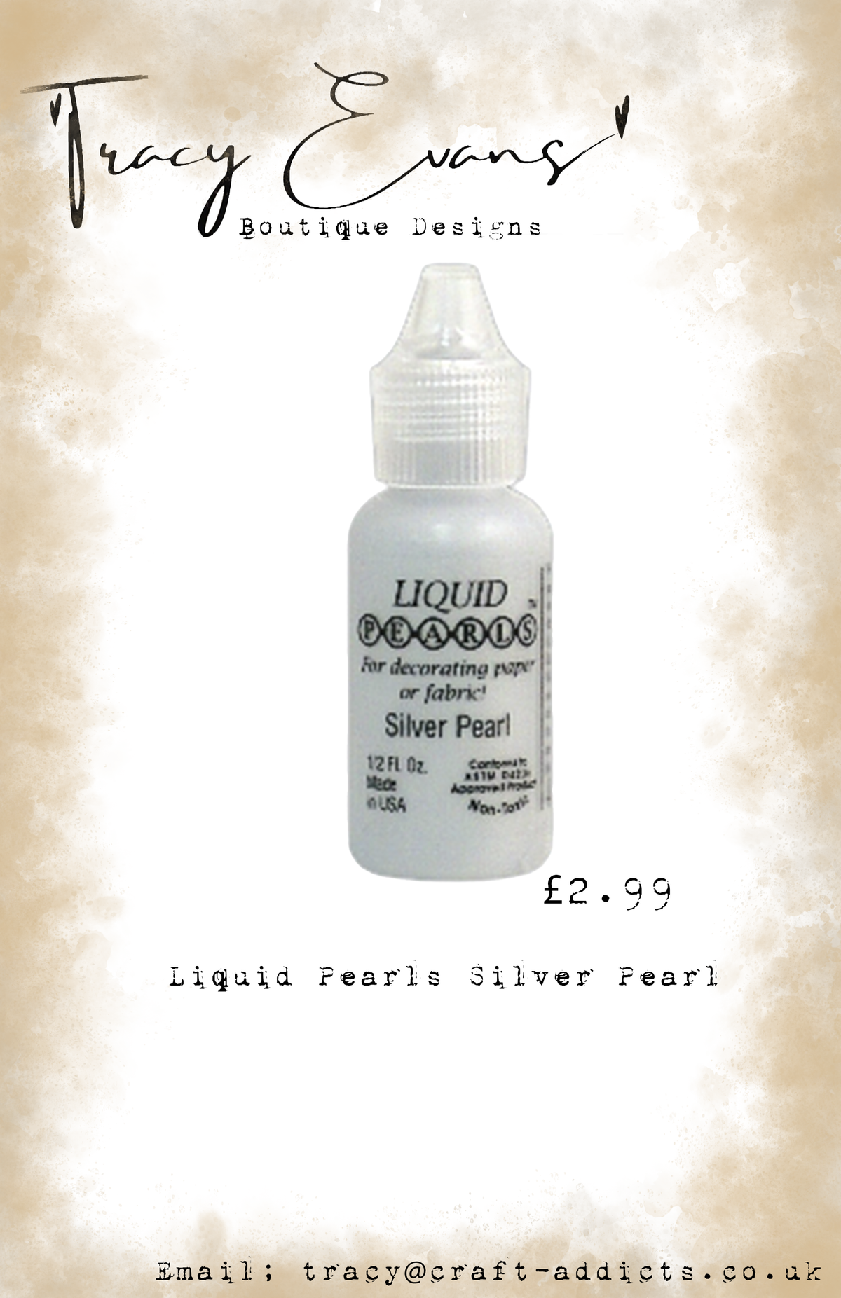 AC035 - Liquid Pearls Silver Pearl