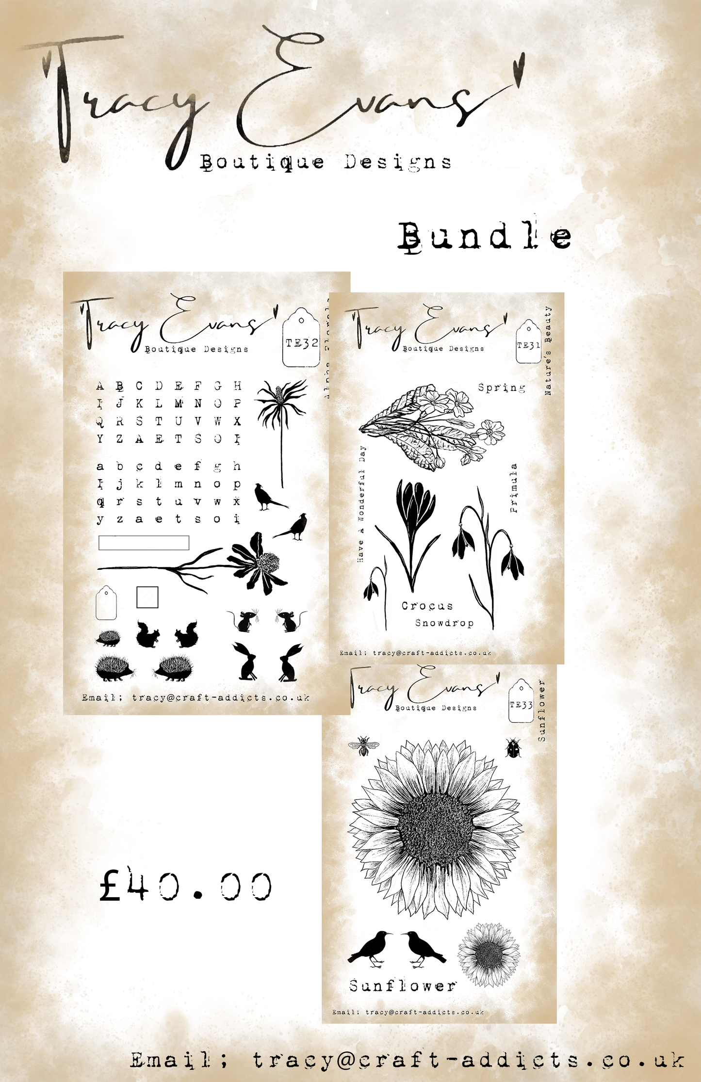 B011 - Bundle of Stamps TE31-TE33