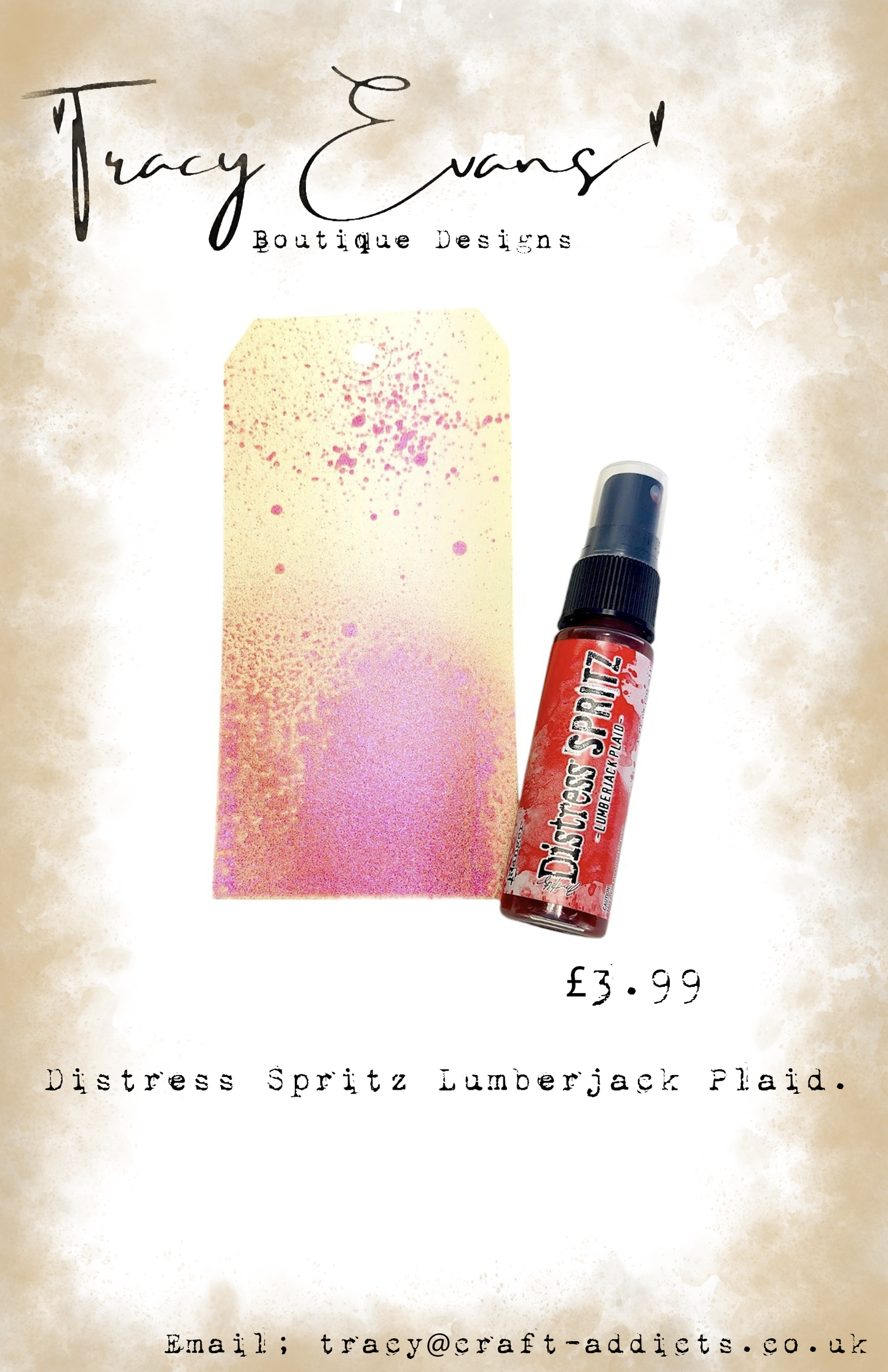 DI040 - Distress Spritz Lumberjack Plaid