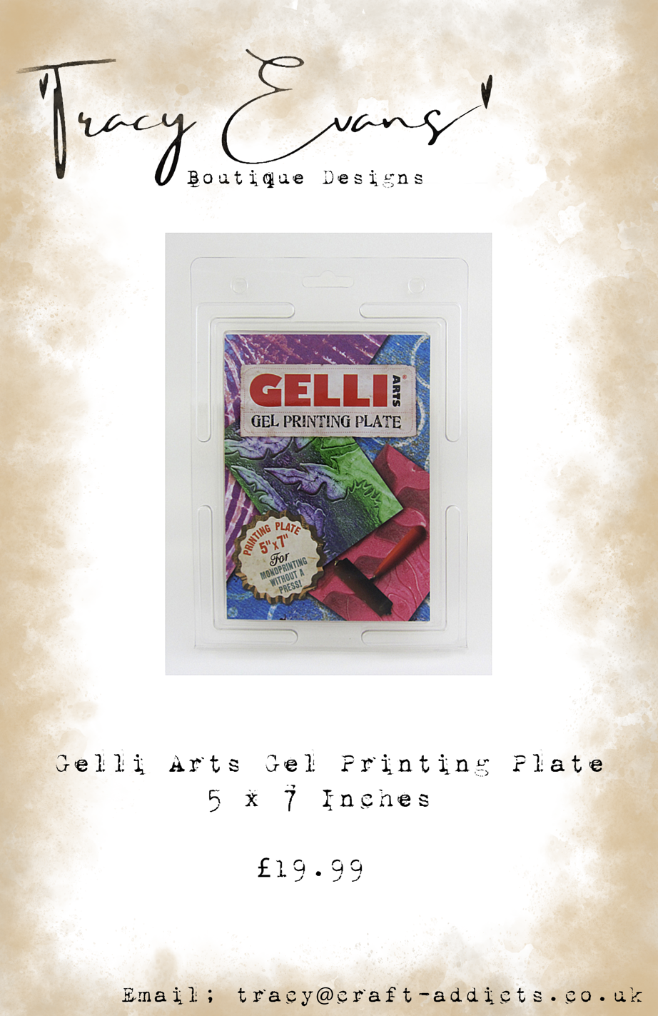 IN024 - Gelli Arts Gel Printing Plate 5 x 7 Inches