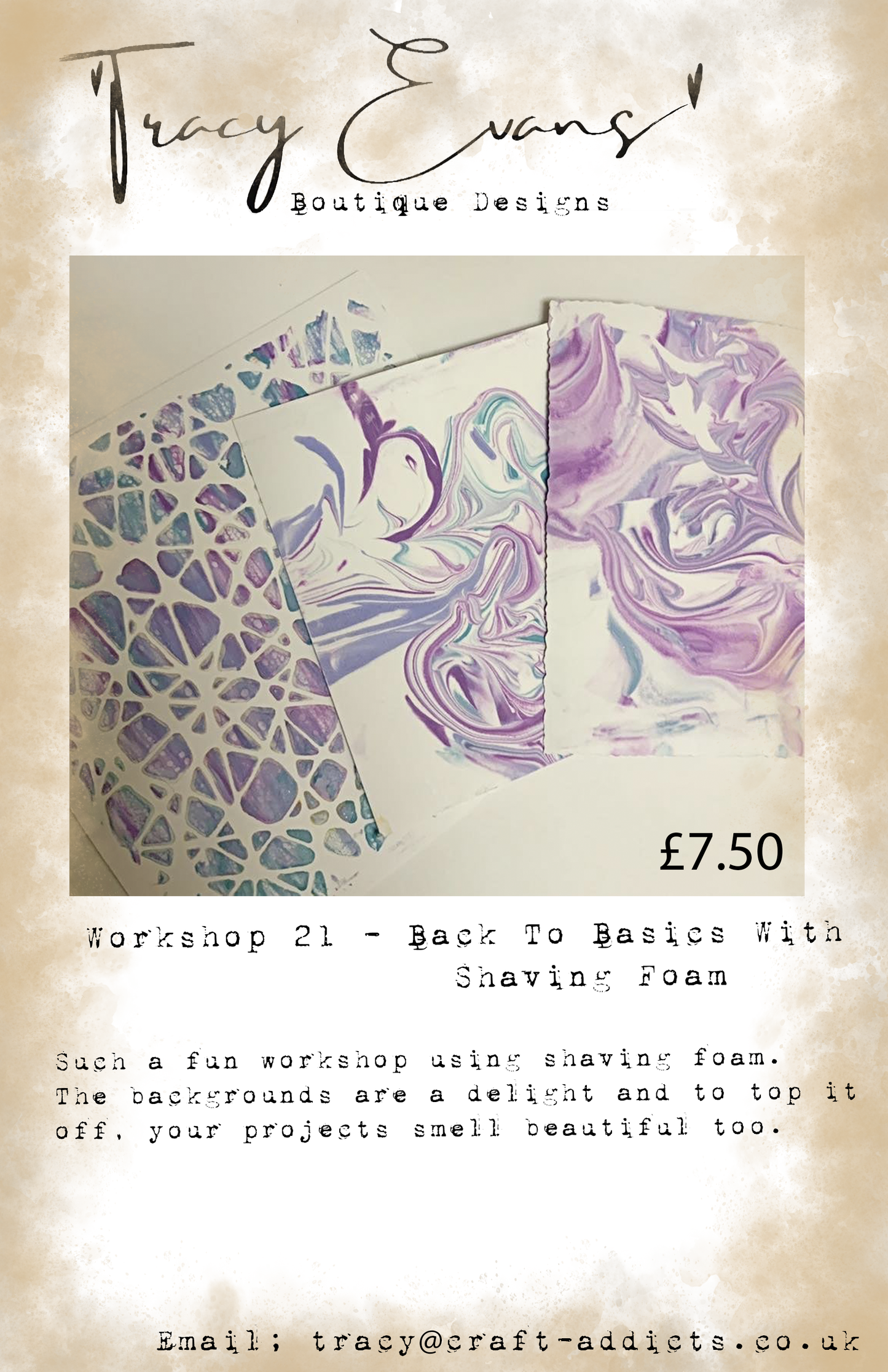 Workshop 021 Back To Basics With Shaving Foam