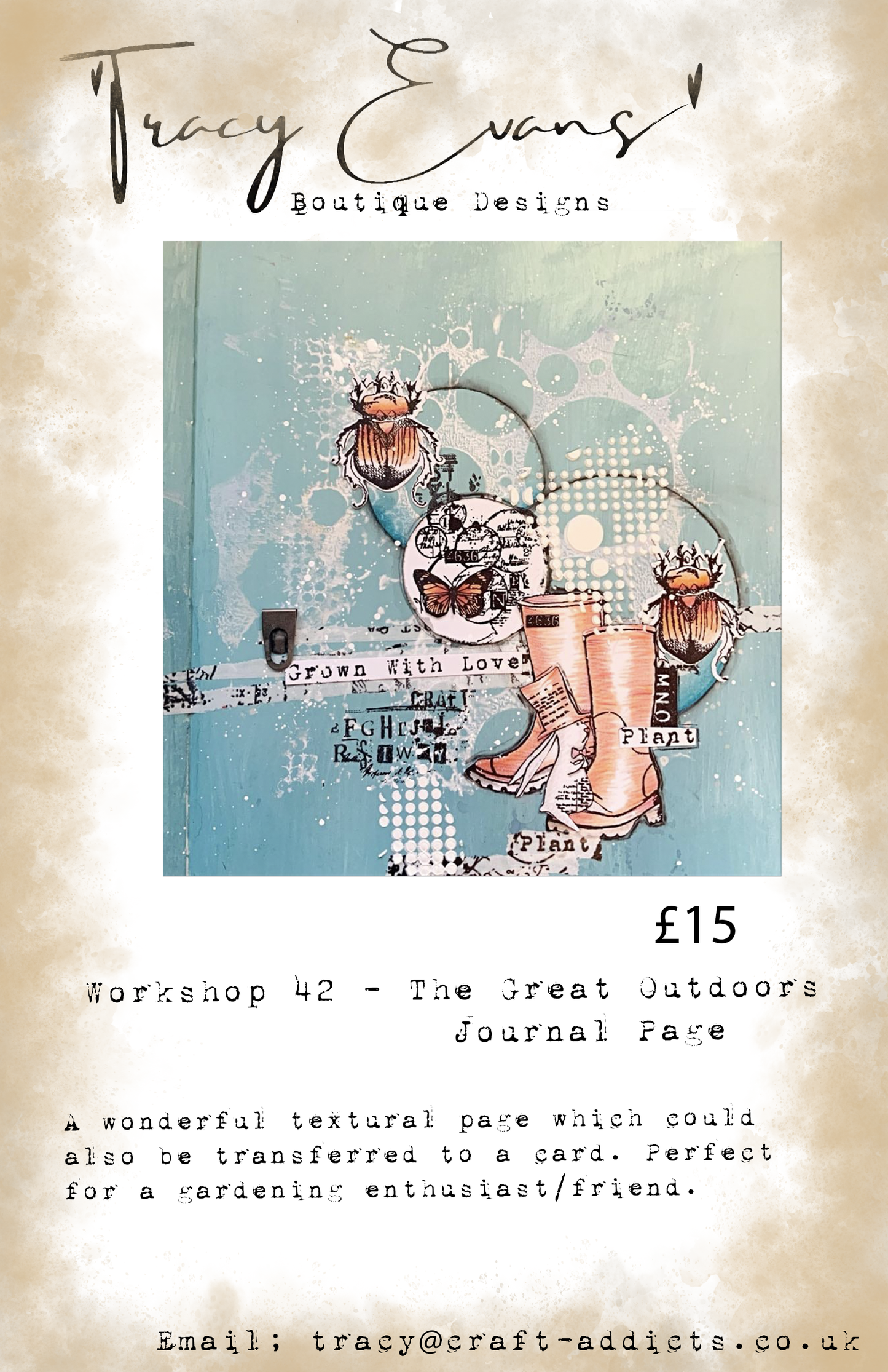 Workshop 042 The Great Outdoors Journal Page