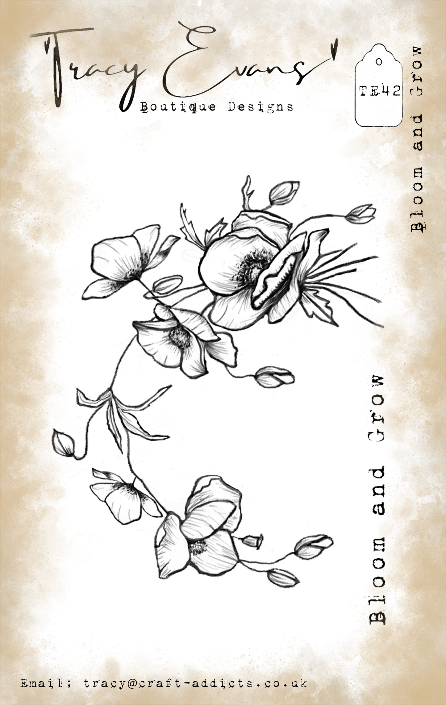 TE042 - Bloom & Grow (A7 Stamp)