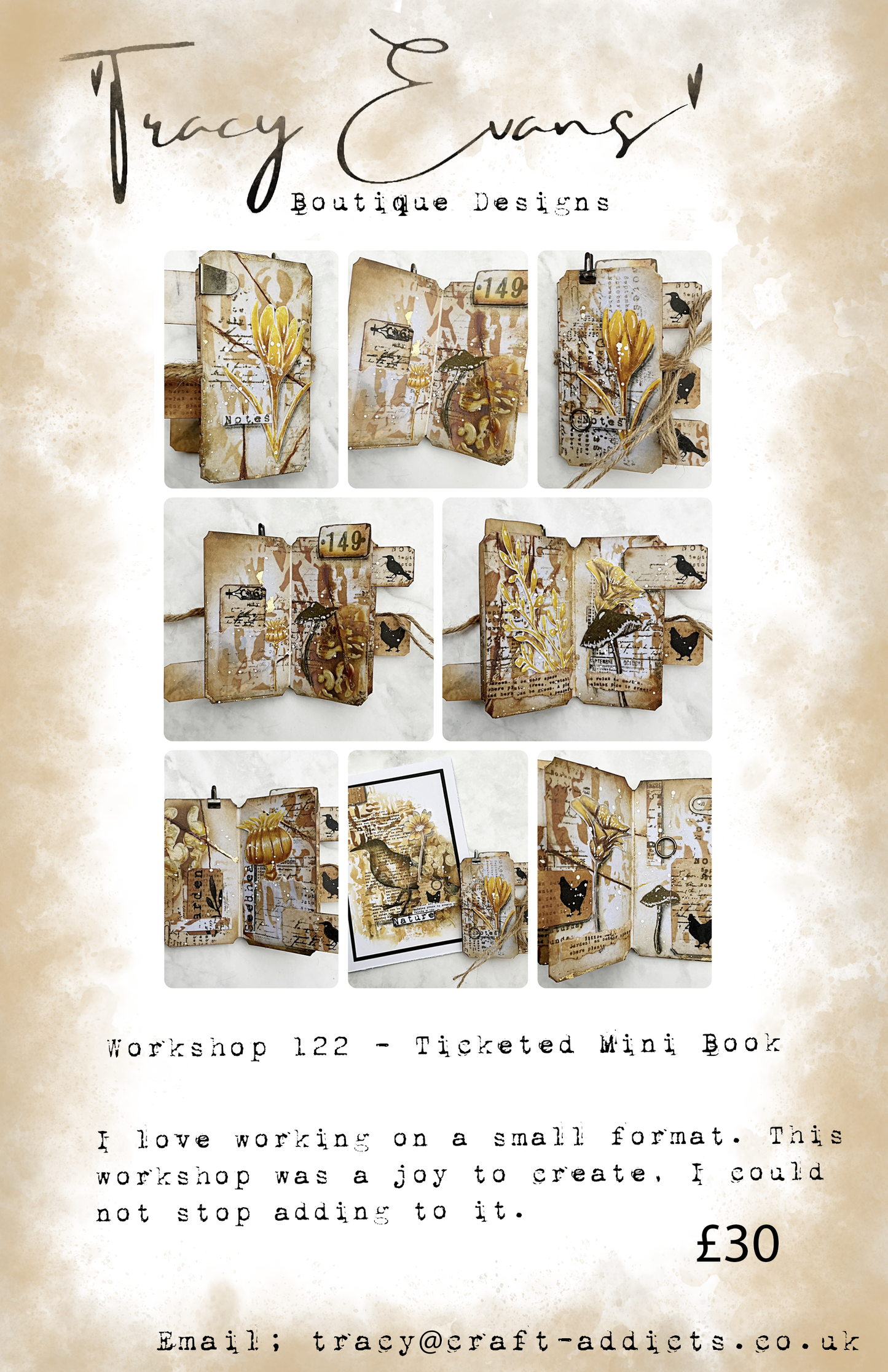 Workshop 122 Ticketed Mini Book (pre-recorded)