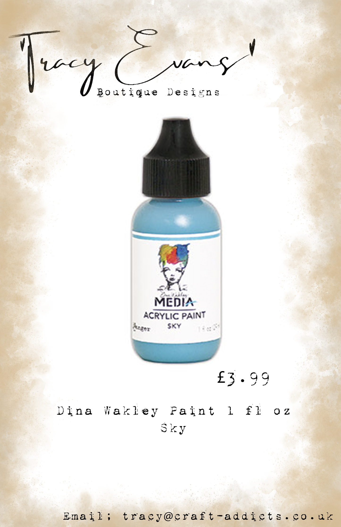 PA031 - Dina Wakley Paints Sky 1 fl oz