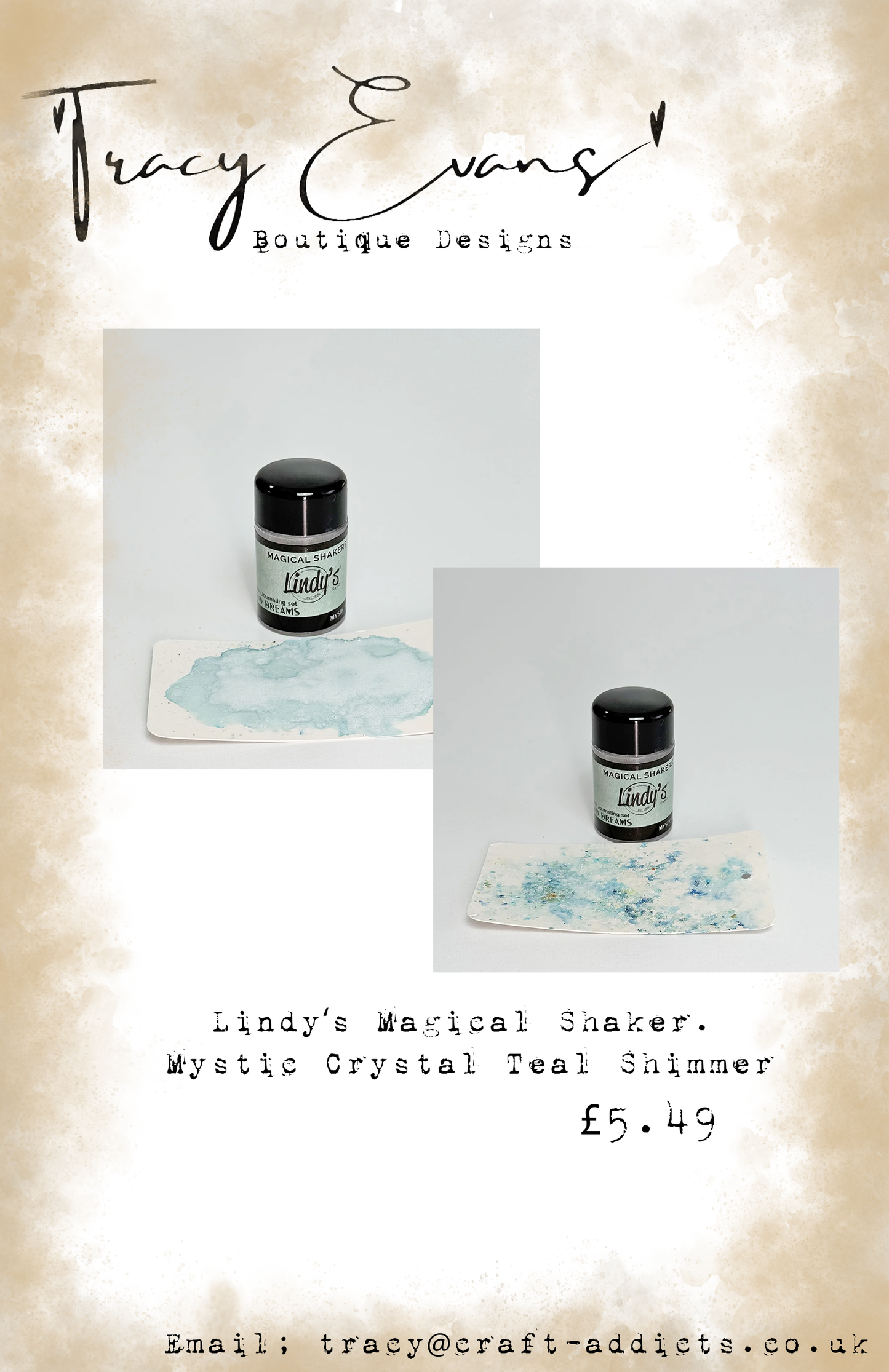 LI011 - Lindy’s Magical Shaker Mystic Crystal Teal SHIMMER