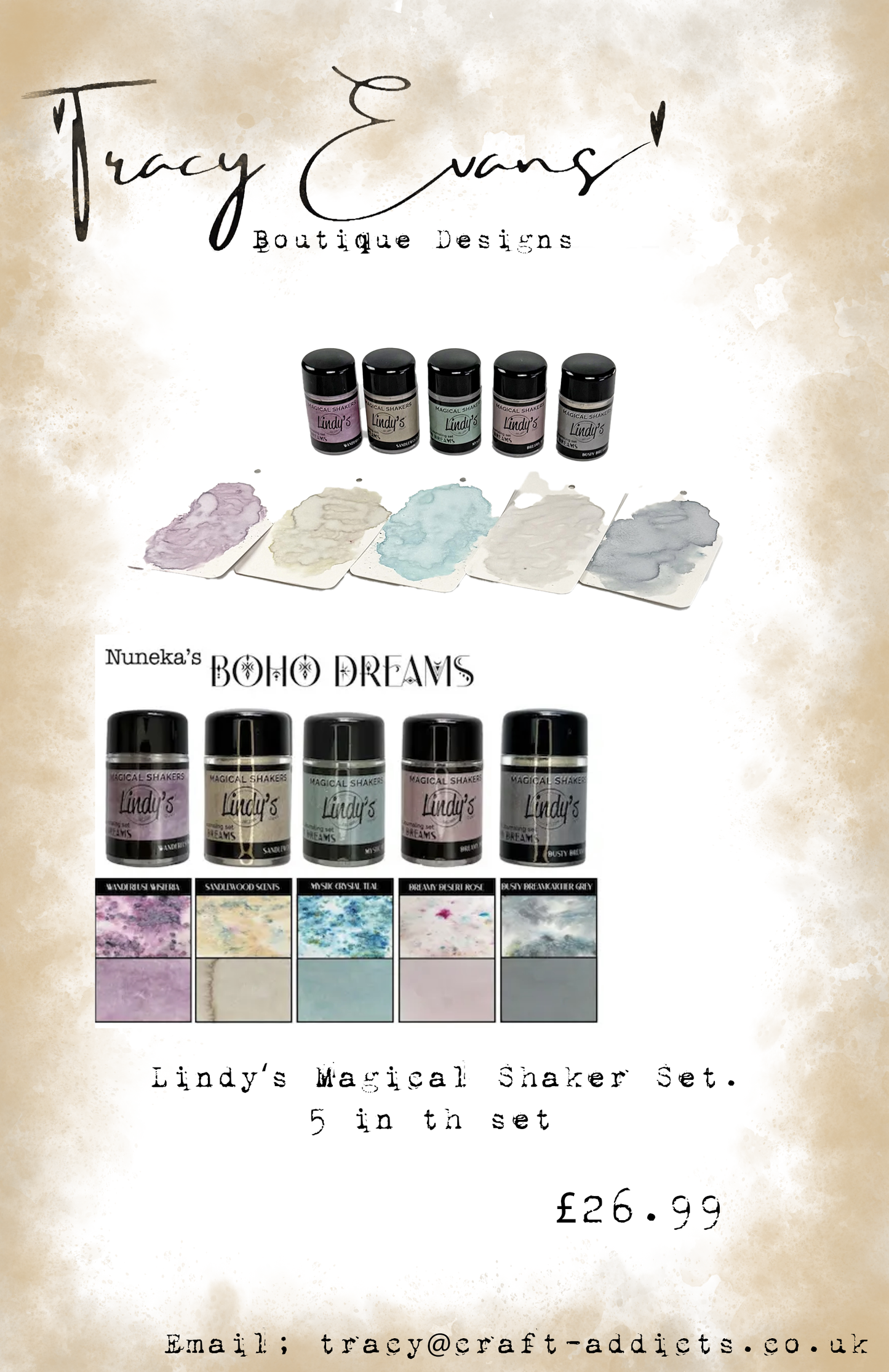 LI001 - Lindy’s Magical Shaker Set Boho Dreams