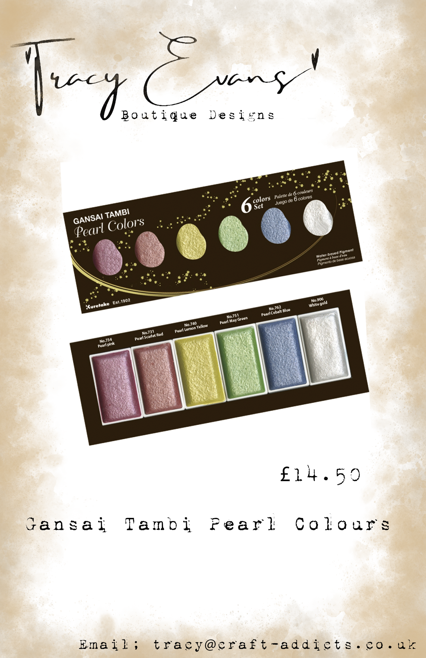 PA036 - Gansai Tambi Pearl Colours Watercolour.