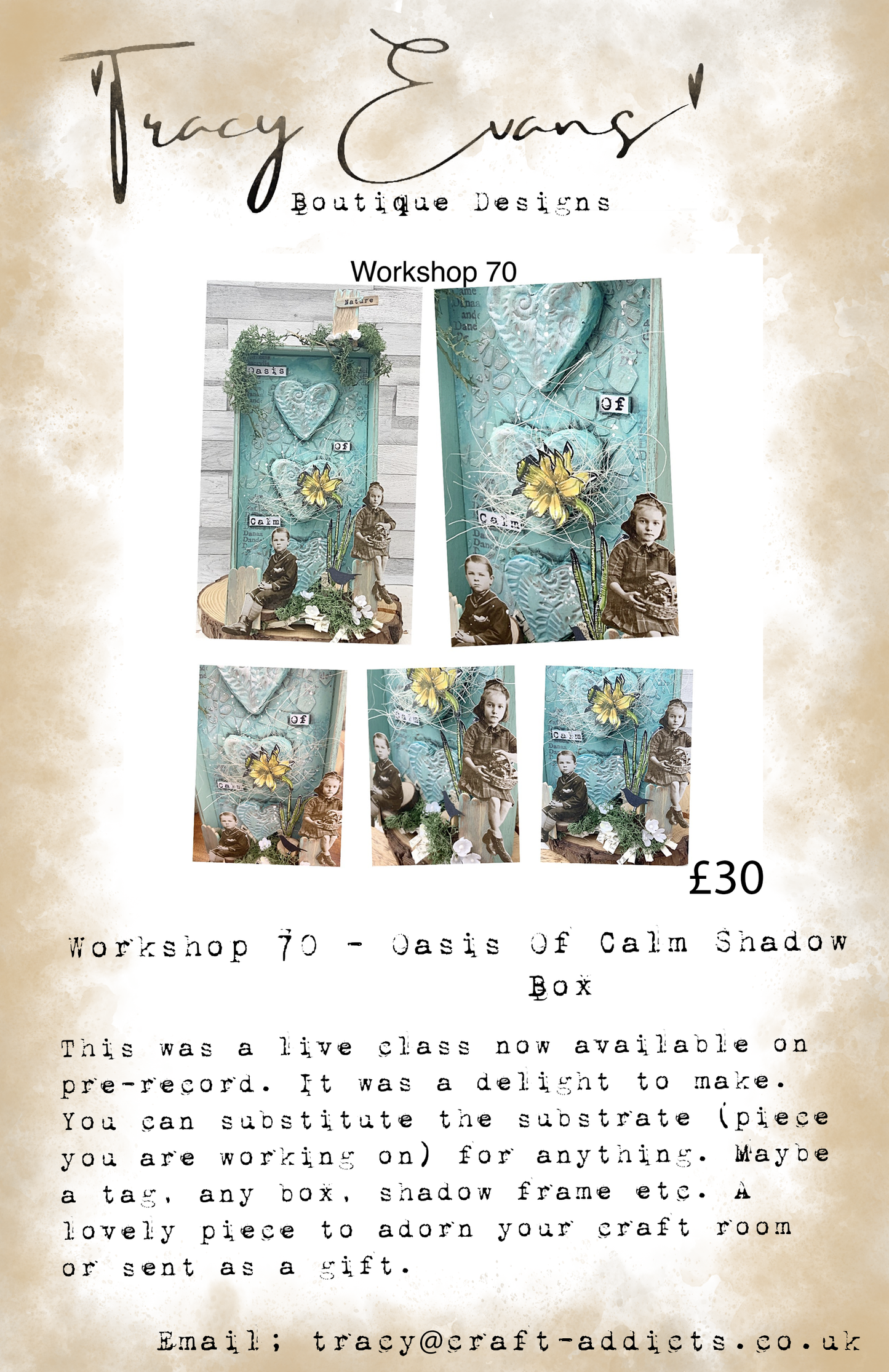 Workshop 070 Oasis Of Calm Shadow Box