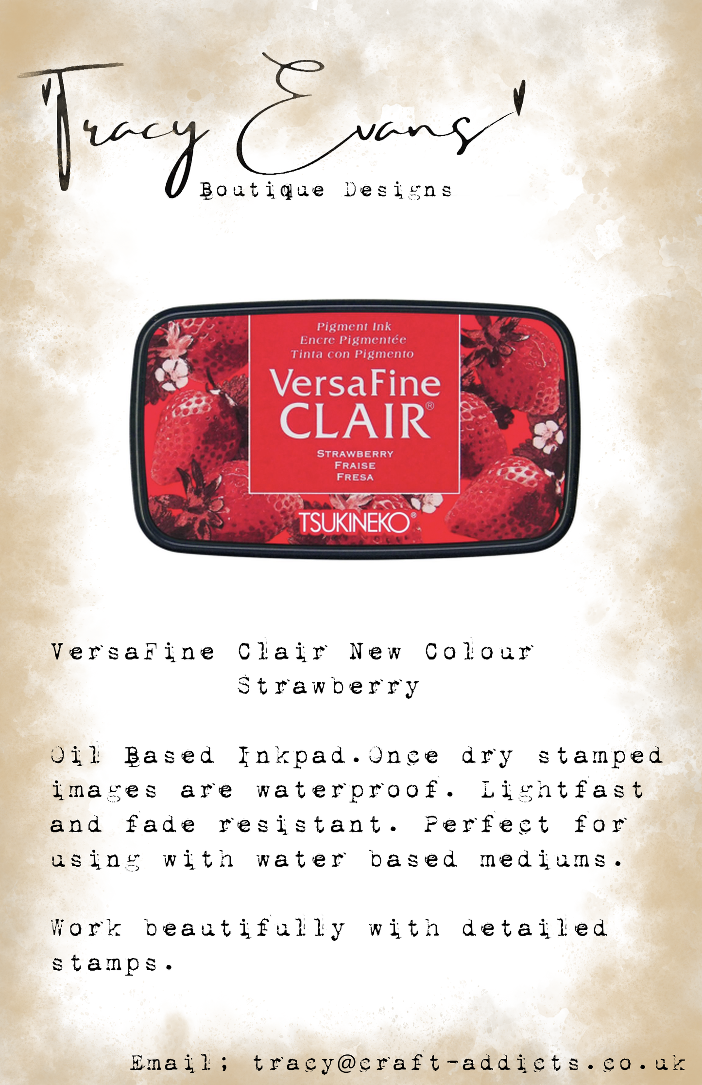 IN010 - Versafine Clair Strawberry (New Colour 2024)