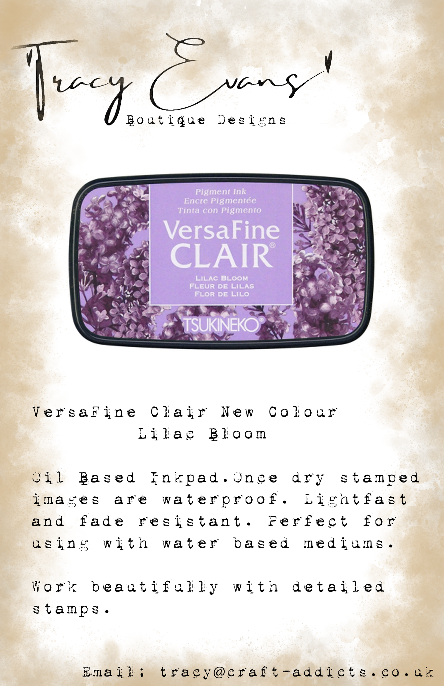 IN013 - Versafine Clair Lilac Bloom (New Colour 2024)