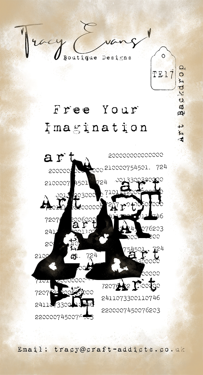 TE017 - Art Backdrop (A8 Stamp)