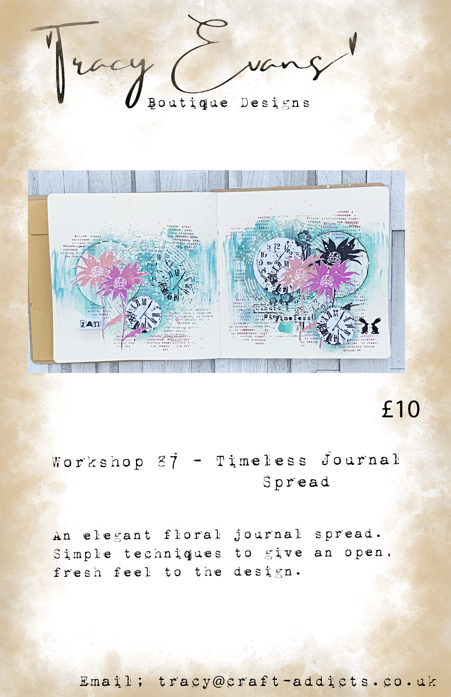 Workshop 087 Timeless Journal Spread
