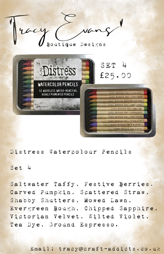 DI004 - Distress Watercolour Pencils SET 4
