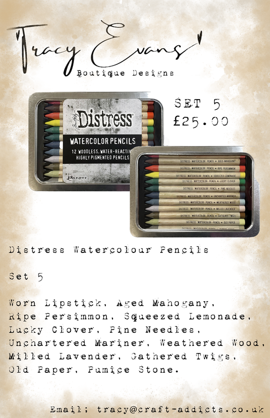 DI005 - Distress Watercolour Pencils SET 5