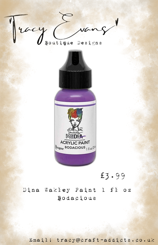 PA001 - Dina Wakley Paints Bodacious 1 fl oz