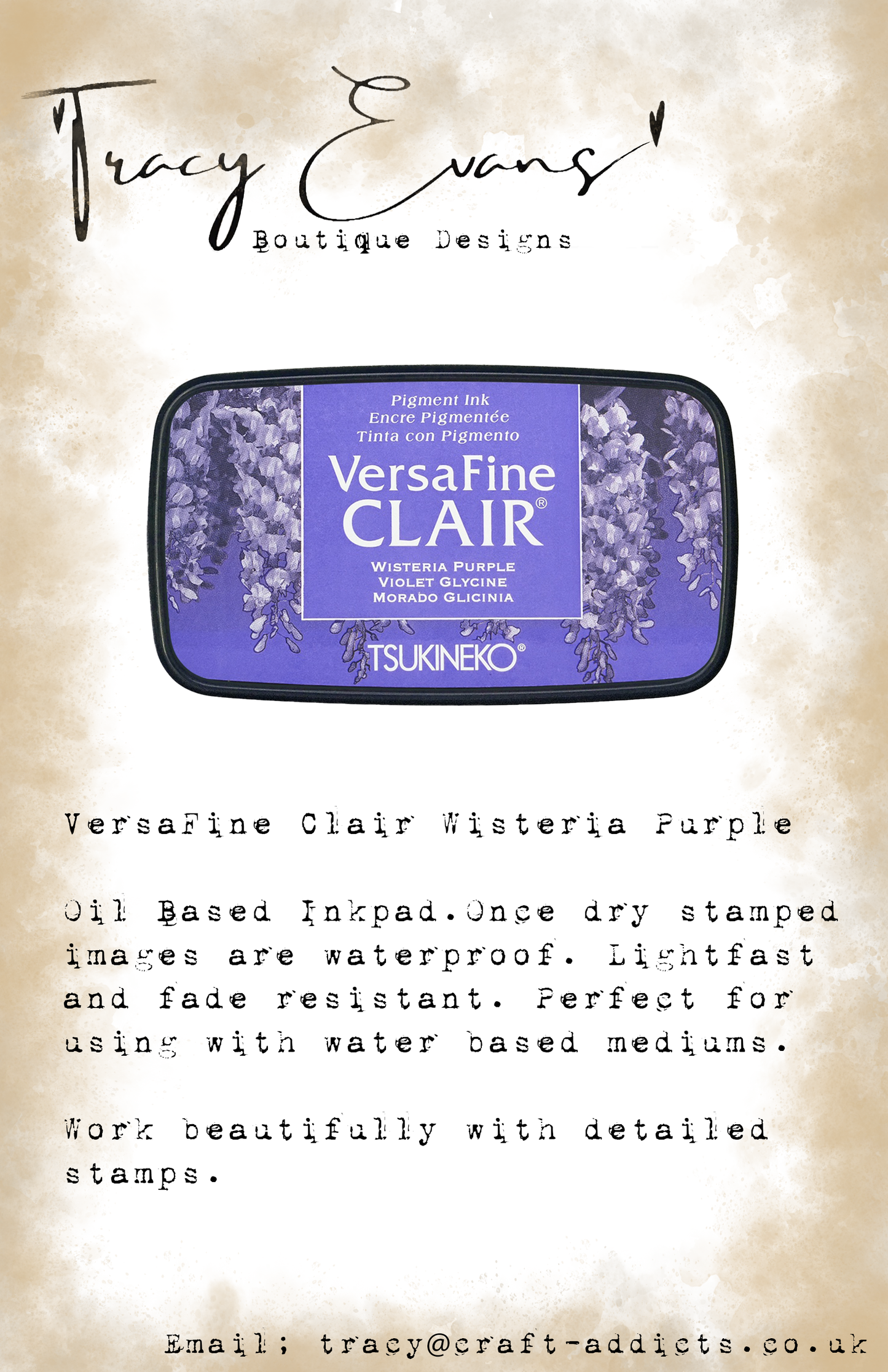 IN043 - VersaFine Clair Wisteria Purple - New Colour For 2026
