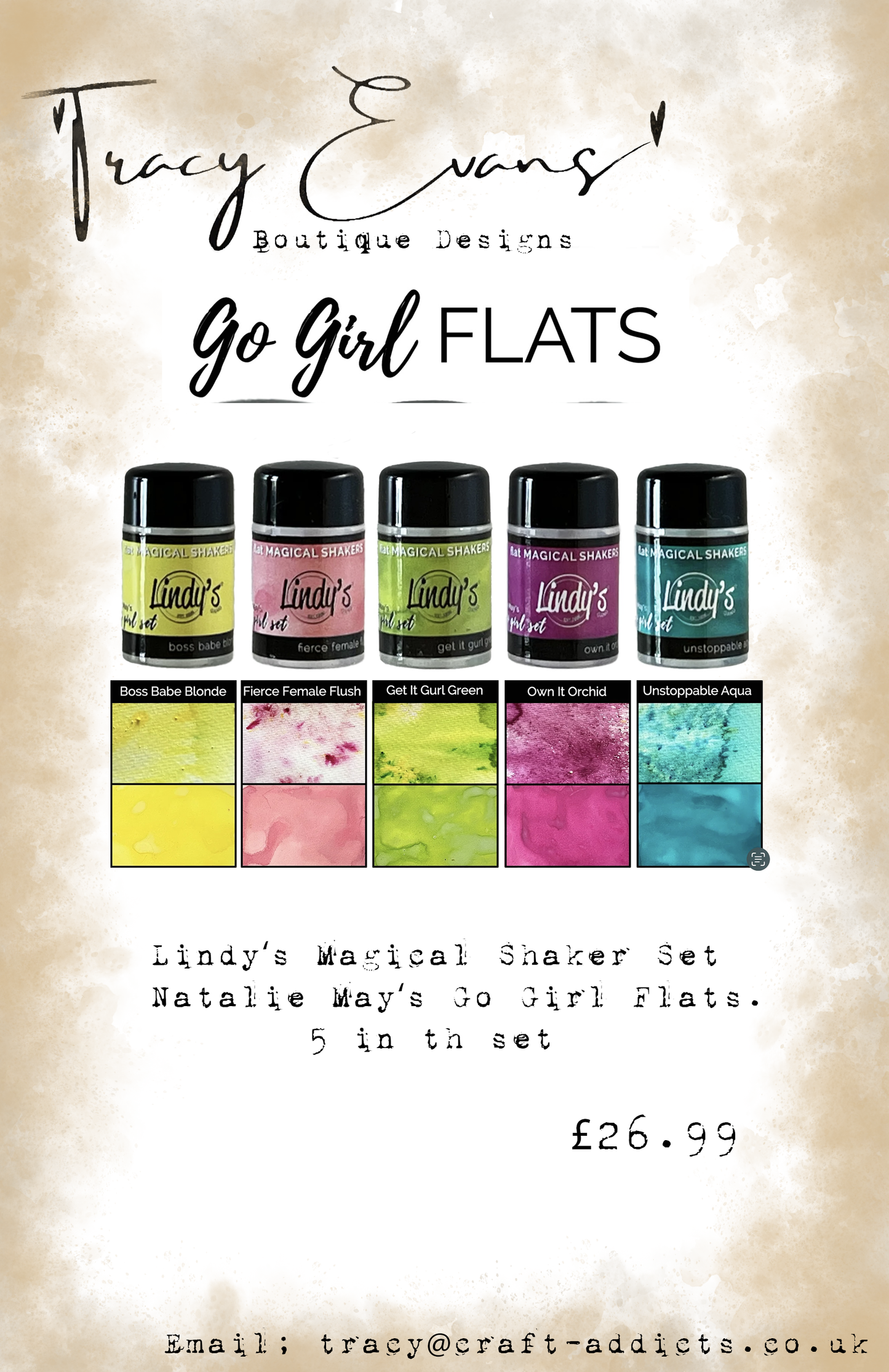 LI042 - Lindy’s Magical Shakers - Natalie May’s Flat Shaker Set Go Girl