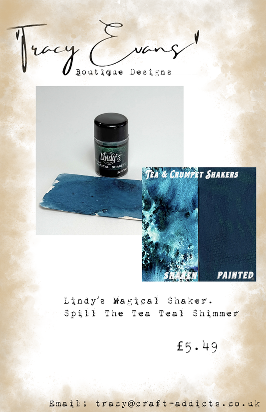 LI049 - Lindy’s Magical Shakers Spill The Tea Teal Shimmer