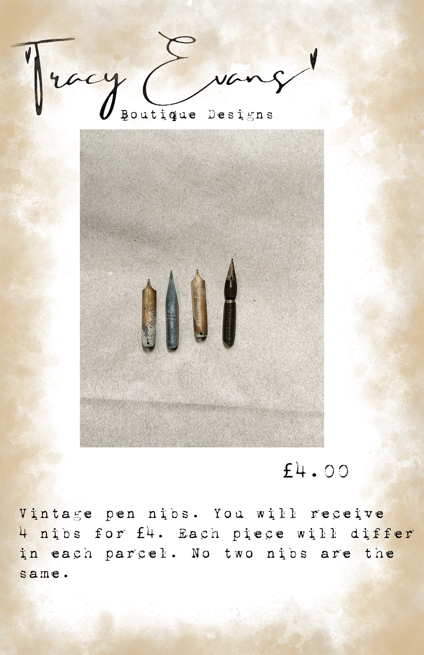 EM002 - Vintage Pen Nibs