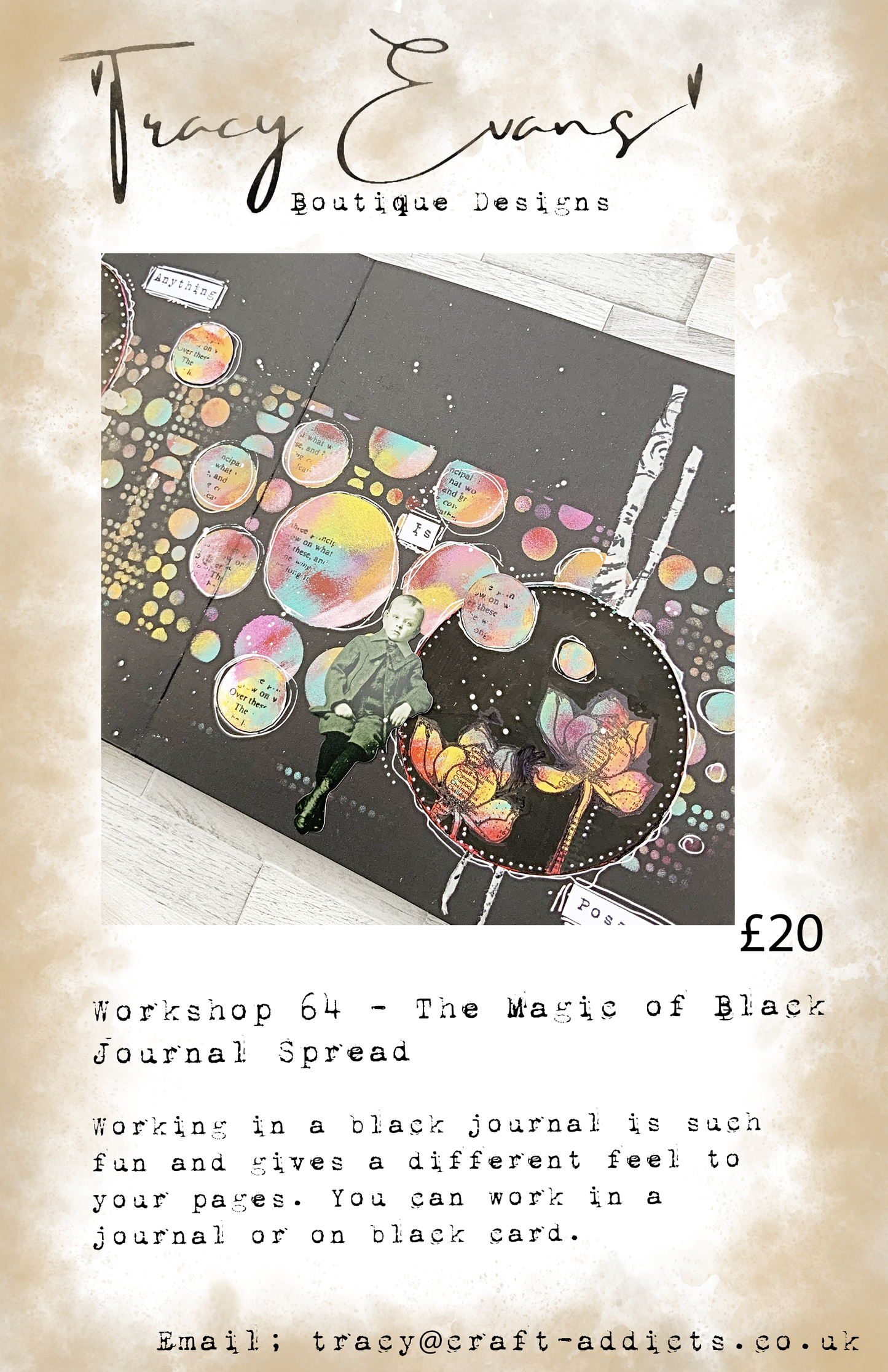 Workshop 064 - The Magic of Black Journal Spread