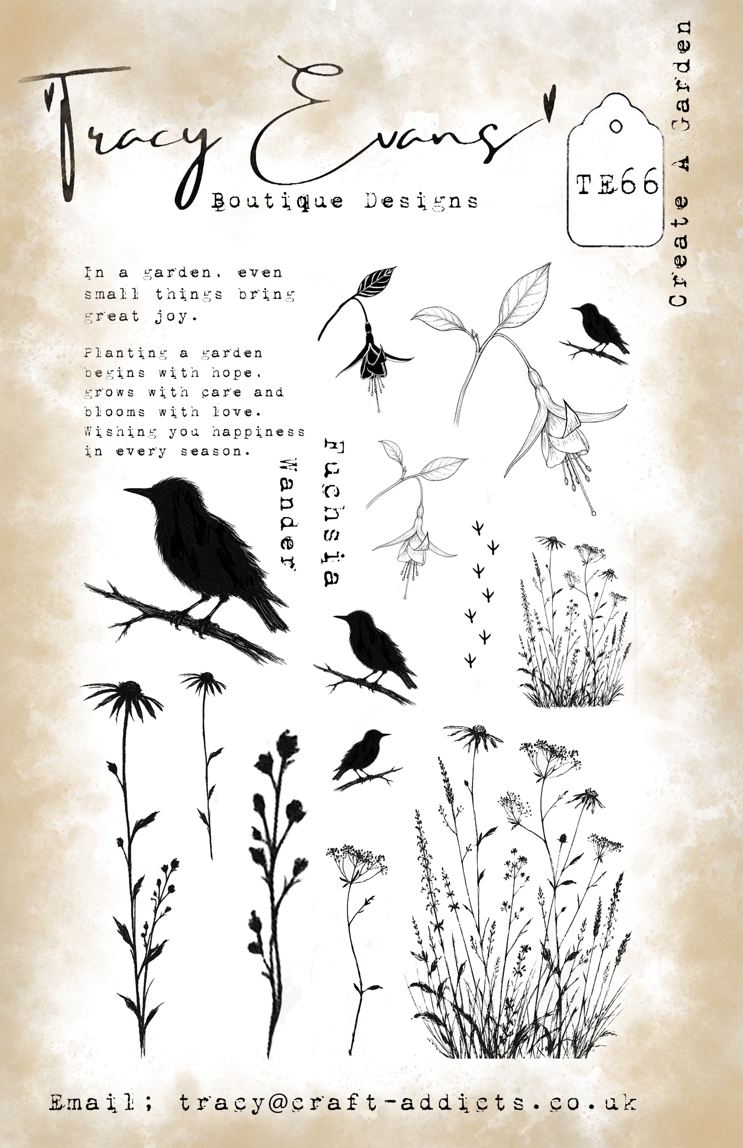TE066 - Create A Garden (A5 Stamp)