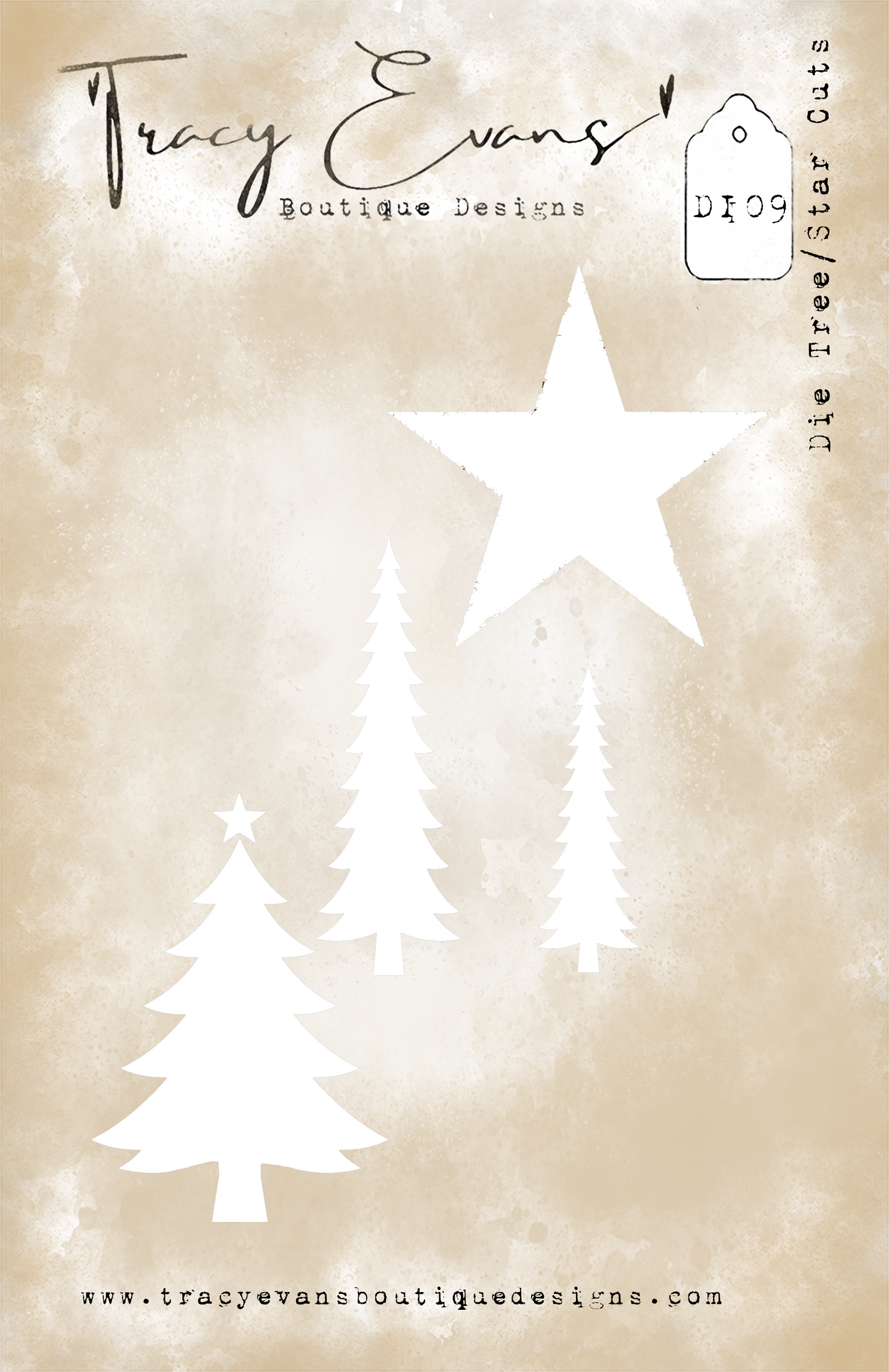 DIE09 - Die Set Tree/Star Cuts PRE ORDER ARRIVING MON/TUES 20TH/21ST JULY