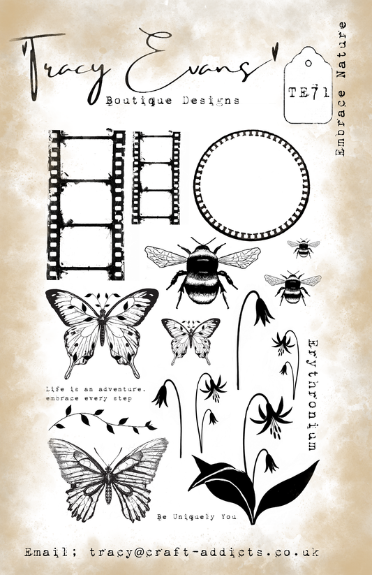 TE071 - Embrace Nature A5 Stamp Set