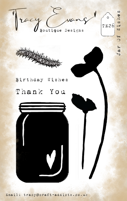 TE026 - Jar Of Wishes (A7 Stamp)