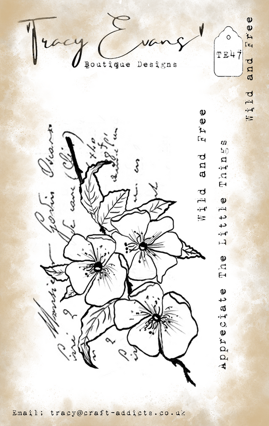 TE047 - Wild and Free  (A7 Stamp)