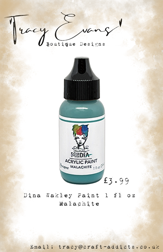 PA024 - Dina Wakley Paints Malachite 1 fl oz