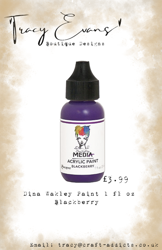 PA021 - Dina Wakley Paints BlackBerry 1 fl oz