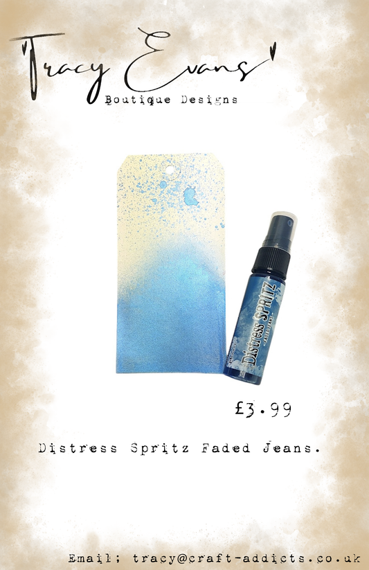 DI045 - Distress Spritz Faded Jeans