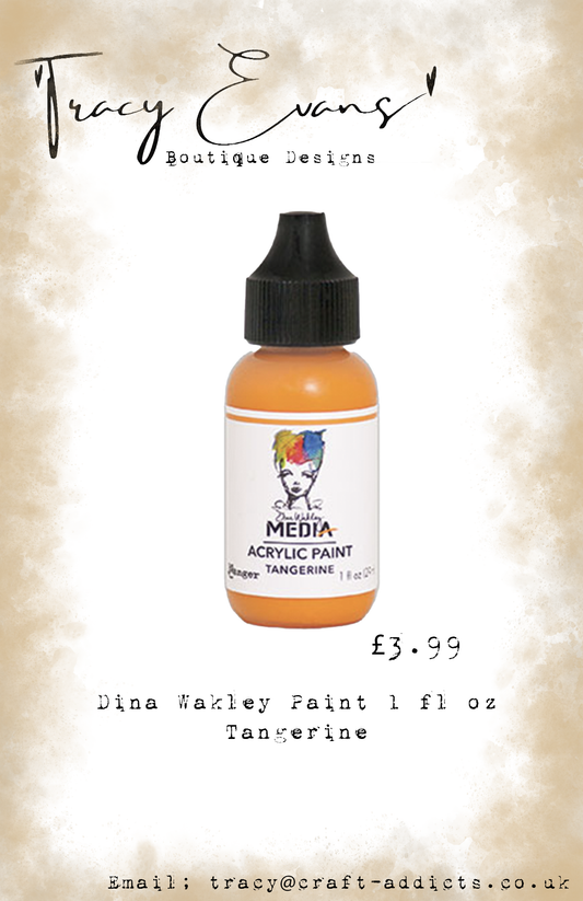 PA030 - Dina Wakley Paints Tangerine 1 fl oz