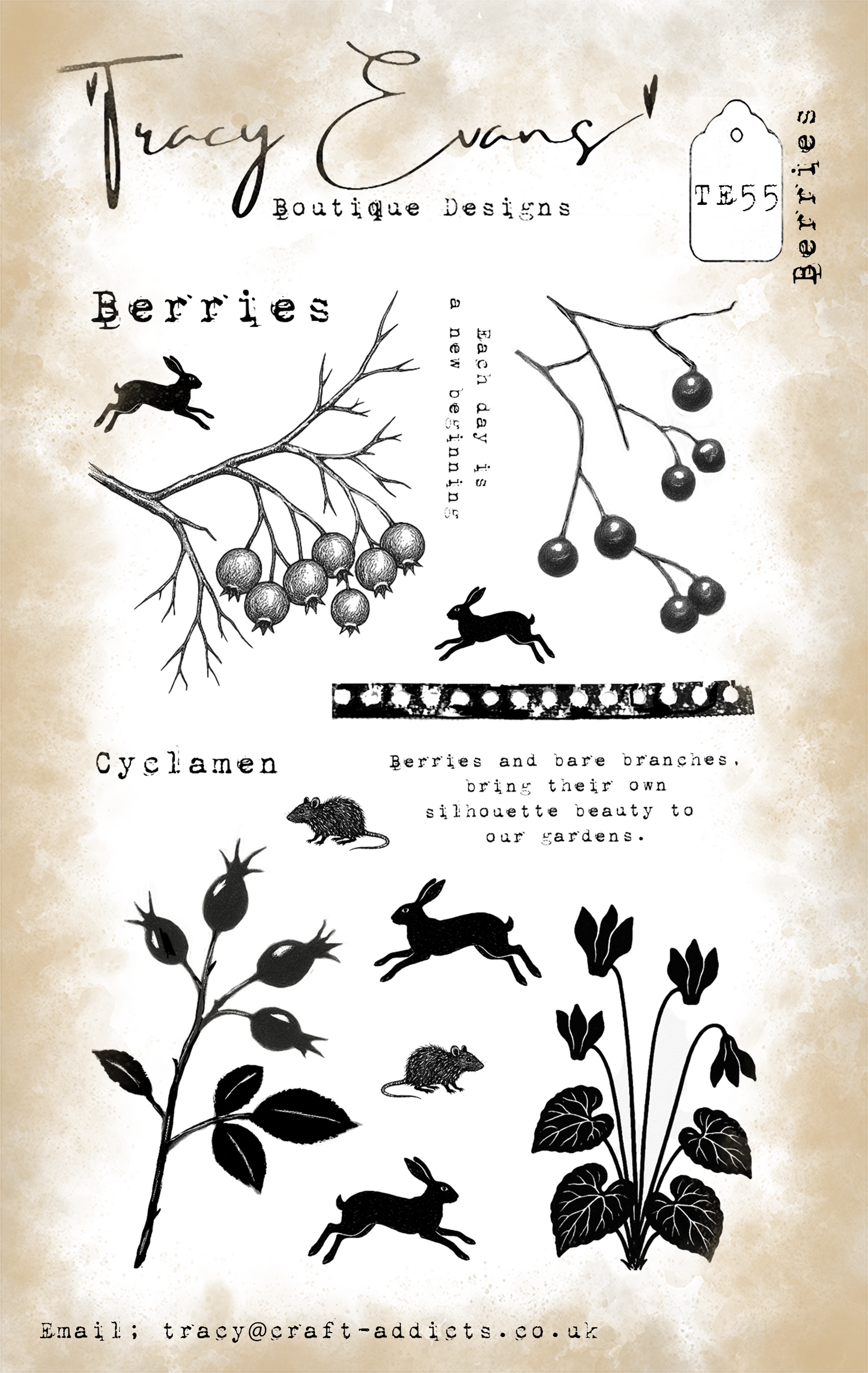 TE055 - Berries (A6 Stamp)