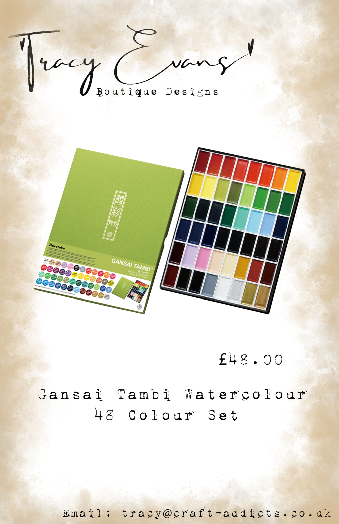 PA033 - Gansai Tambi 48 Colour Set Lightfast Watercolour