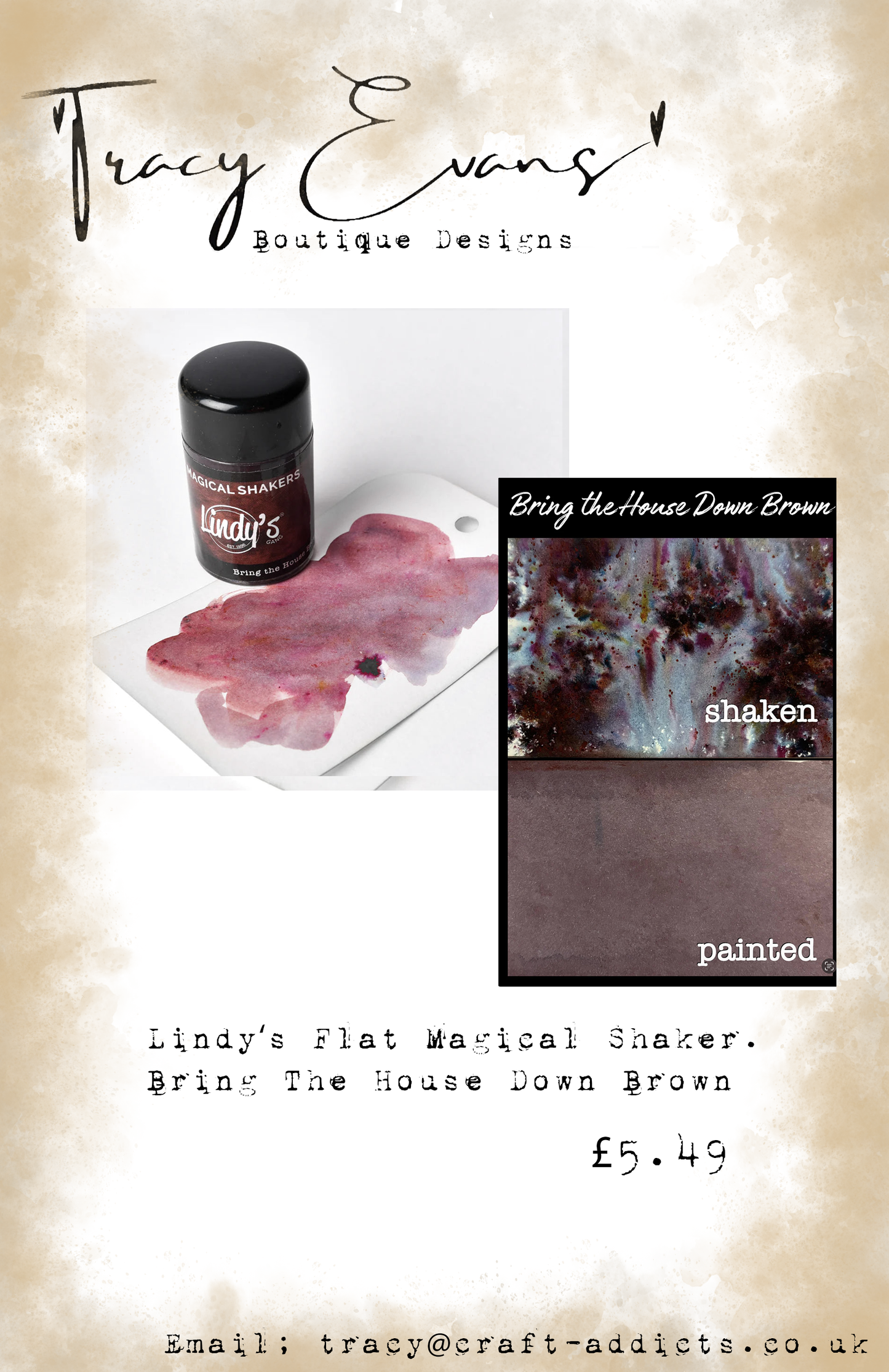 LI017 - Lindy’s Flat Magical Shaker Bring The House Down Brown