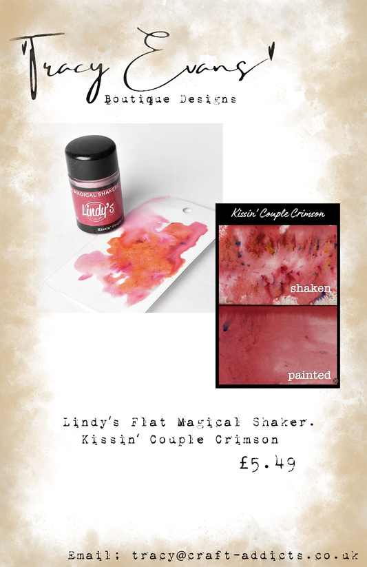 LI005 - Lindy’s Flat Magical Shaker Kissin’ Couple Crimson