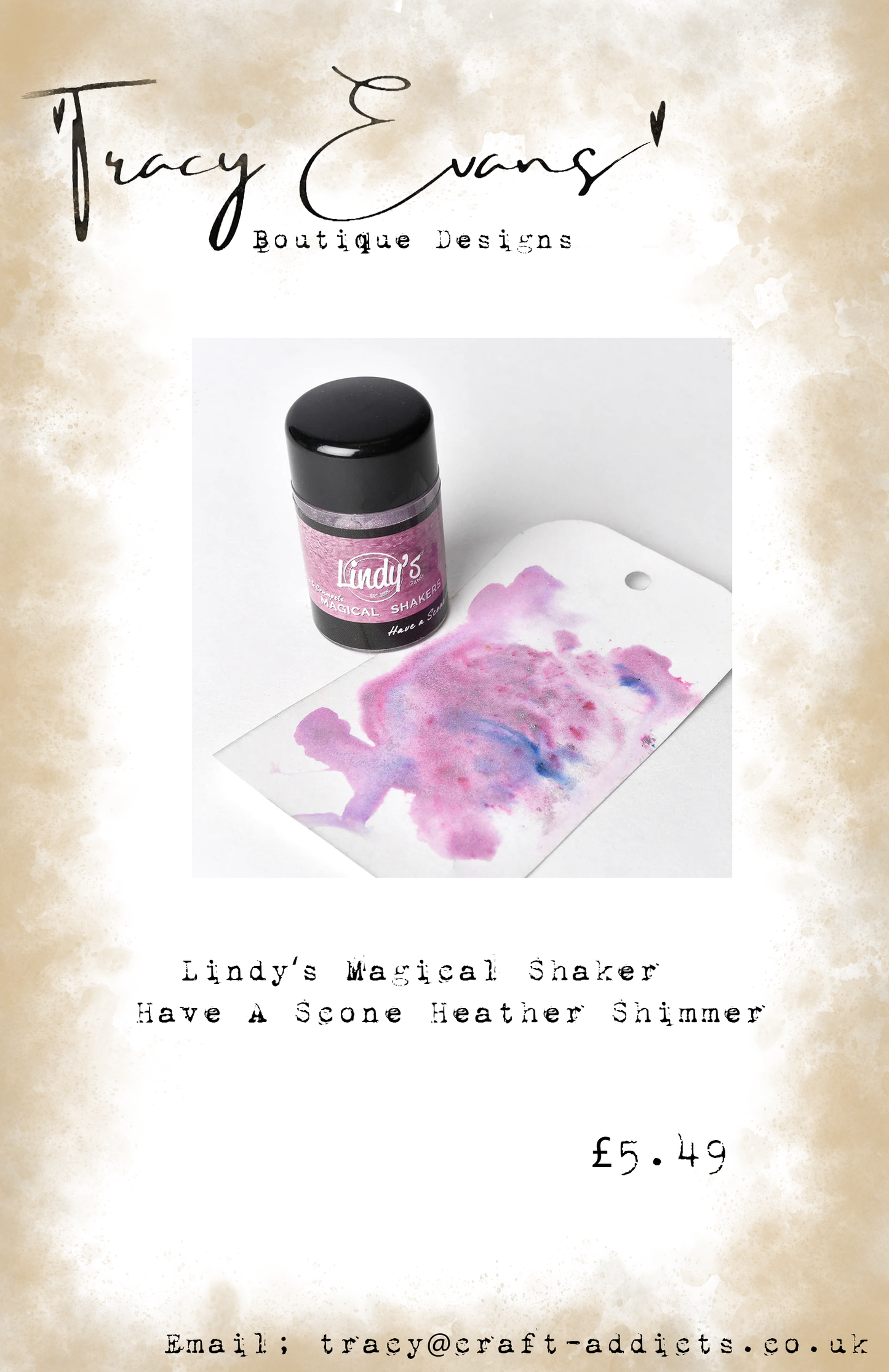 LI021 - Lindy’s Magical Shaker Have A Scone Heather Shimmer