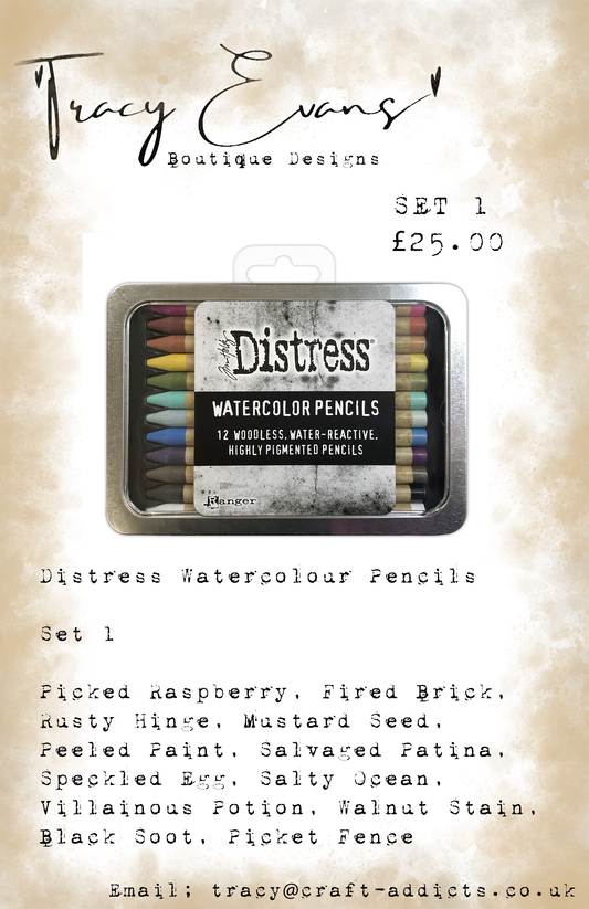 DI079 - Distress Watercolour Pencils Set 1