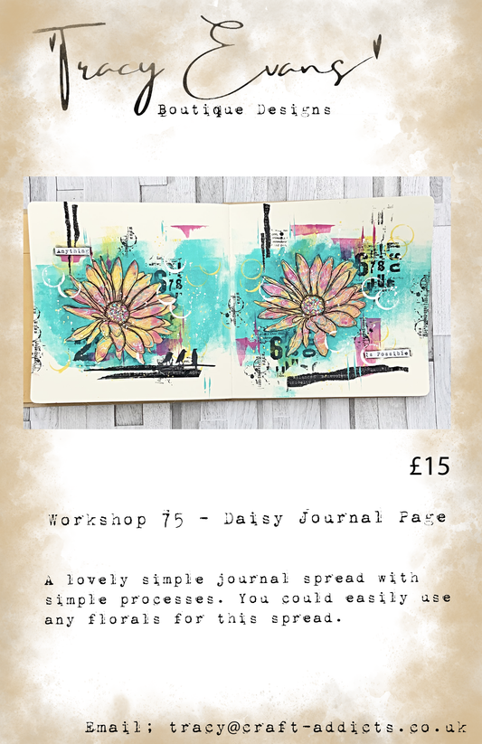 Workshop 075 Daisy Journal Page