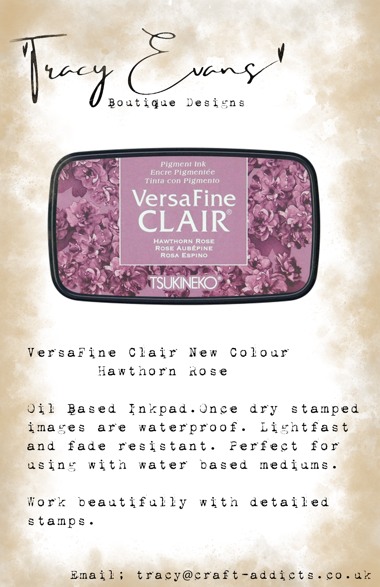 IN014 - Versafine Clair Hawthorn Rose (New Colour 2024)