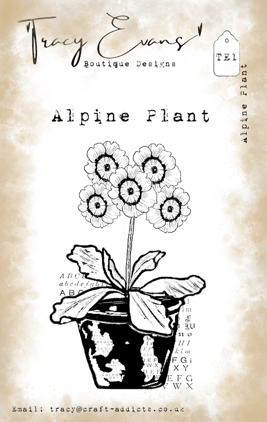 TE001 - Alpine Plant (A7 stamp)