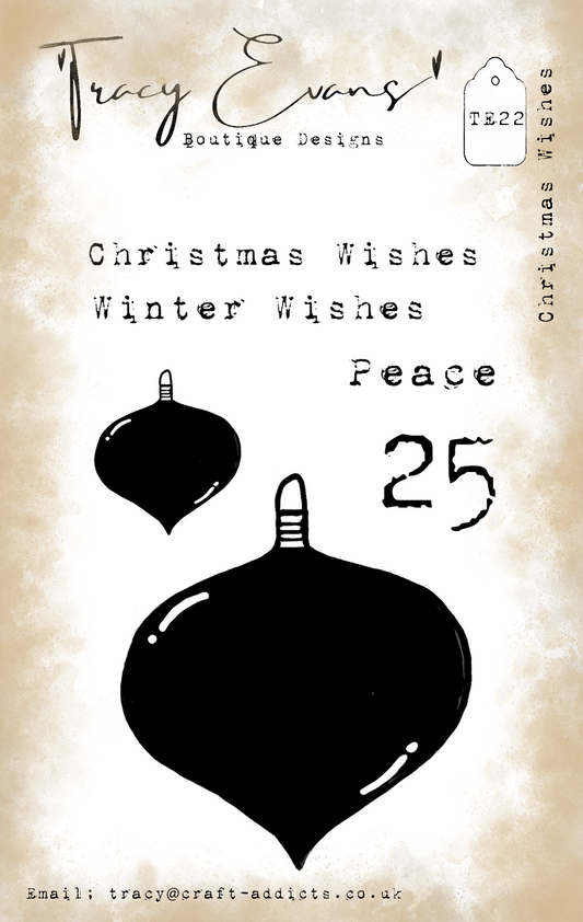 TE022 - Christmas Wishes (A7 Stamp)