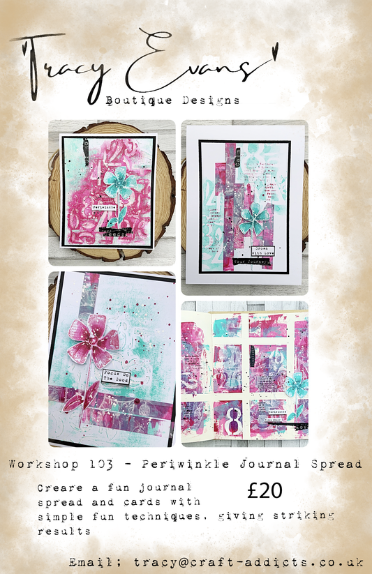 Workshop 103 - Periwinkle Journal Spread